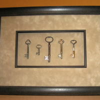Antique Keys mat-fillet-shadow-box