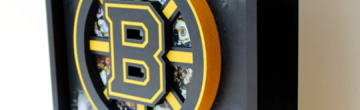 NHL Art 3D Boston Bruins Pop Up Decor