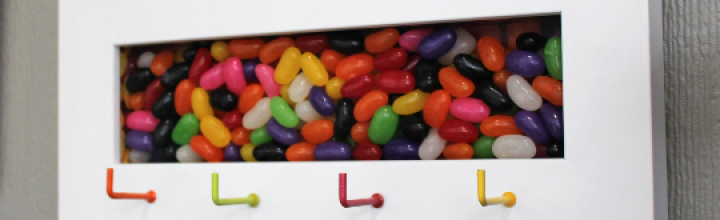 Jelly Bean Box Keyholder Wall