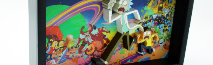 Rick and Morty 3D Art Pop Up Decor