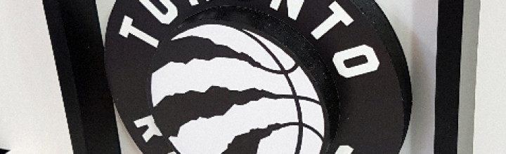 Toronto Raptors NBA Art 3D Basketball