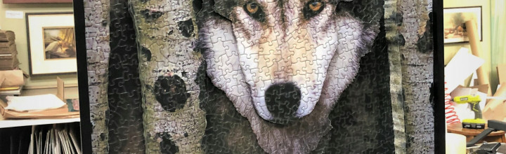 Wolf “In The Wild” 3D Puzzle Framed