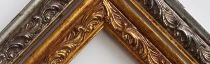 18th Century Ornate Gold & Silver Leaf Wooden Frame