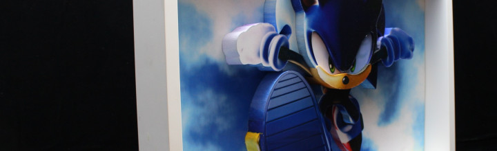 Sonic the Hedgehog Framed 3D Art