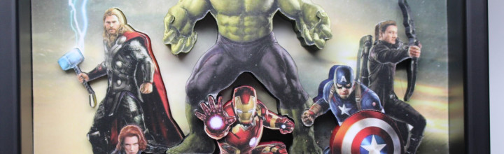 The Avengers Marvel Comics Super Heroes 3D Framed Art