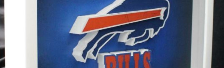 Buffalo Bills Framed 3D Art Logo