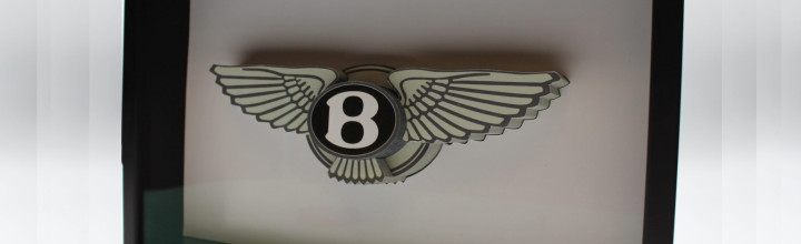 Bentley 3D Framed Art Logo