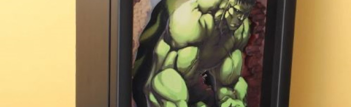 Hulk ‘Smash’ Framed 3D Art