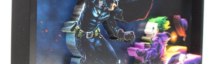 Batman vs Joker 3D Framed Art