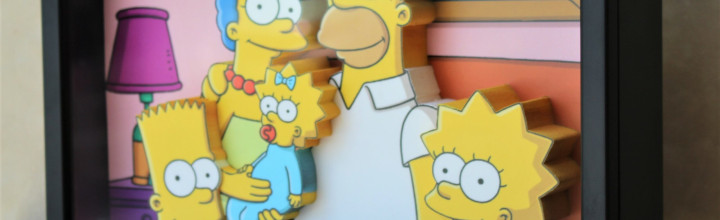 The Simpsons Family Framed 3D Art