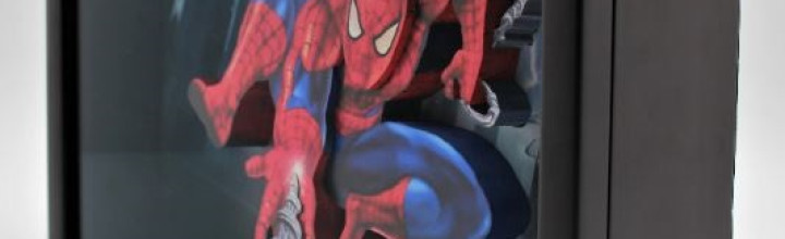 Amazing Spiderman 3D Framed Art