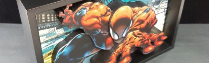Ultimate Spiderman Framed 3D Art
