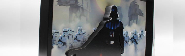 Darth Vader  – Stormtroopers Battle Scene Framed 3D Art