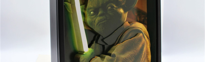 Yoda ‘Battle’ 3D Framed Art