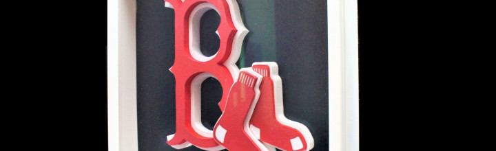 Boston Red Sox 3D Framed Art Logo
