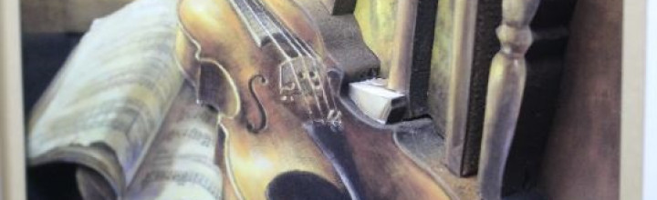 Classic Violin 3D Framed Art