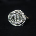 Silver Wire Wrap Rose Ring