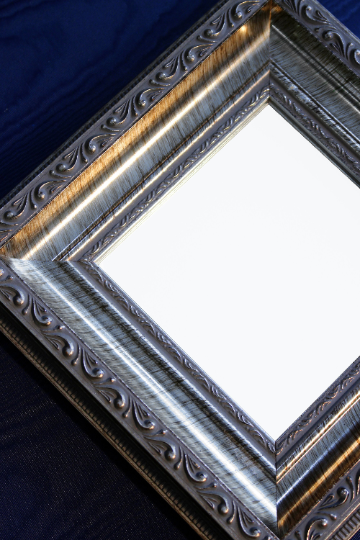Ornate Antique Silver Framed Mirrors