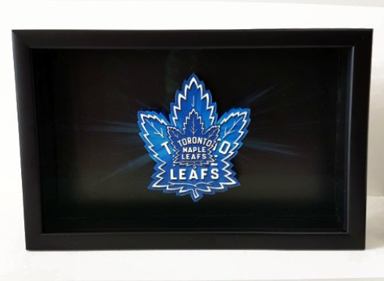 Toronto Maple Leafs Canada NHL Hockey 3D Pop Up Art Shadow Box